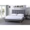 Baxton Studio Jonesy Mid-century Grey Upholstered Full Size Platform Bed 120-6702 - alternate 3
